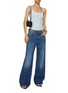 Figure View - Click To Enlarge - PACO RABANNE - Metal Detail Cotton Jeans