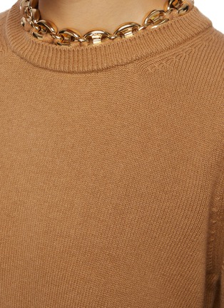  - PACO RABANNE - Chain Neckline Wool Cashmere Knit Sweater