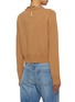 Back View - Click To Enlarge - PACO RABANNE - Chain Neckline Wool Cashmere Knit Sweater