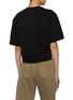 Back View - Click To Enlarge - PACO RABANNE - Asymmetrical Ring Hem Cotton T-Shirt