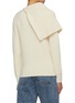 Back View - Click To Enlarge - PACO RABANNE - Asymmetric Neck Wool Sweater