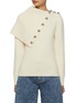 Main View - Click To Enlarge - PACO RABANNE - Asymmetric Neck Wool Sweater