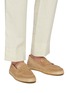 Figure View - Click To Enlarge - BRUNELLO CUCINELLI - Washed Suede Espadrilles Loafers