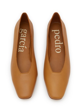 Detail View - Click To Enlarge - PEDRO GARCIA  - Tula Leather Ballerina Flats