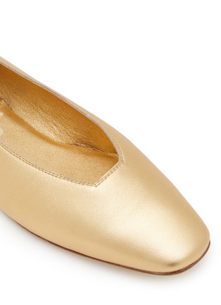 Detail View - Click To Enlarge - PEDRO GARCIA  - Tula Leather Ballerina Flats