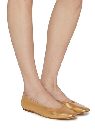 Figure View - Click To Enlarge - PEDRO GARCIA  - Tula Leather Ballerina Flats