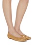 Figure View - Click To Enlarge - PEDRO GARCIA  - Tula Leather Ballerina Flats