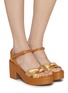 Figure View - Click To Enlarge - PEDRO GARCIA  - Dala 75 Platform Sandals