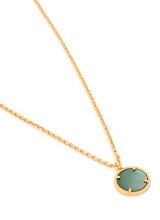 Detail View - Click To Enlarge - EMANUELE BICOCCHI - 24K Gold Plated Sterling Silver Malachite Amulet Pendant Necklace