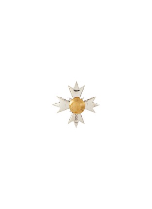 Figure View - Click To Enlarge - EMANUELE BICOCCHI - Small Sterling Silver Crest Brooch