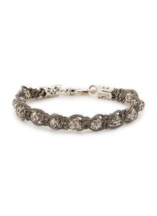 Main View - Click To Enlarge - EMANUELE BICOCCHI - Sterling Silver Arabesque Shamballa Bracelet