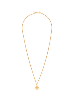 Main View - Click To Enlarge - EMANUELE BICOCCHI - 24K Gold Plated Sterling Silver Crest Zirconia Necklace