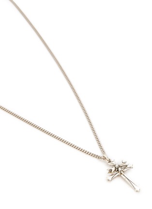 Detail View - Click To Enlarge - EMANUELE BICOCCHI - Small Sterling Silver Crest Cross Necklace