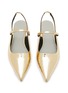 Detail View - Click To Enlarge - EQUIL - Glasgow Single Band Metallic Leather Flats