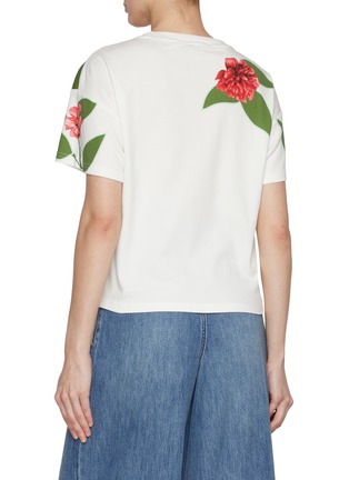 Back View - Click To Enlarge - ALICE & OLIVIA - Evan Stace Face Oversized Cotton T-shirt