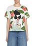 Main View - Click To Enlarge - ALICE & OLIVIA - Evan Stace Face Oversized Cotton T-shirt