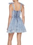 Back View - Click To Enlarge - ALICE & OLIVIA - Amina Corset Denim Mini Dress