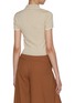 Back View - Click To Enlarge - ALICE & OLIVIA - Meda Wool Blend Polo Shirt