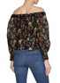 Back View - Click To Enlarge - ALICE & OLIVIA - Alta Off Shoulder Cotton Silk Top