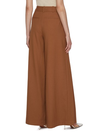 Back View - Click To Enlarge - ALICE & OLIVIA - Simon Pleated Wide Leg Trouser