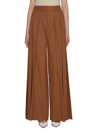 Main View - Click To Enlarge - ALICE & OLIVIA - Simon Pleated Wide Leg Trouser