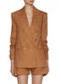 Main View - Click To Enlarge - ALICE & OLIVIA - Anthony Double Breasted Linen Blend Blazer