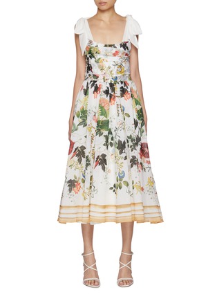 Main View - Click To Enlarge - ALICE & OLIVIA - Haven Flared Midi Dress