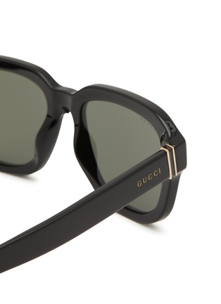 Detail View - Click To Enlarge - GUCCI - Recycled Acetate Sunglasses