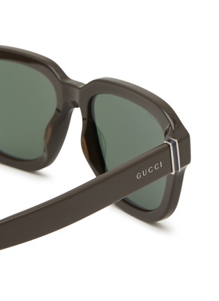 Detail View - Click To Enlarge - GUCCI - Recycled Acetate Sunglasses