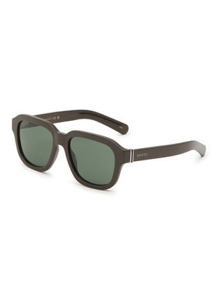 Main View - Click To Enlarge - GUCCI - Recycled Acetate Sunglasses