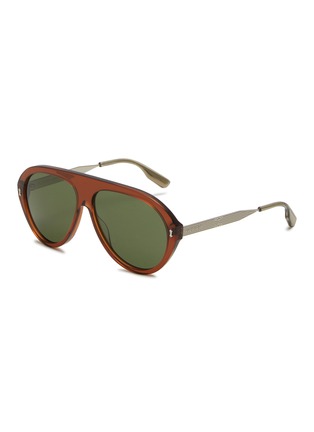 Main View - Click To Enlarge - GUCCI - Recycled Acetate Aviator Sunglasses