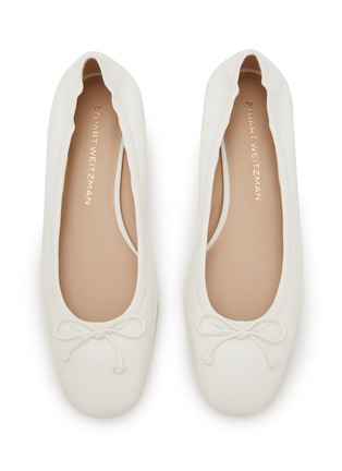 Detail View - Click To Enlarge - STUART WEITZMAN - Bria Leather Ballerina Flats