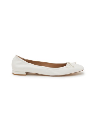 Main View - Click To Enlarge - STUART WEITZMAN - Bria Leather Ballerina Flats