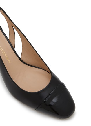 Detail View - Click To Enlarge - STUART WEITZMAN - Sleek 50 Leather Slingback Pumps