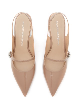 Detail View - Click To Enlarge - STUART WEITZMAN - Crystal Fleur 50 Slingback Pumps