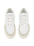 Detail View - Click To Enlarge - STUART WEITZMAN - Courtside Sleek Leather Sneakers