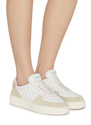 Figure View - Click To Enlarge - STUART WEITZMAN - Courtside Sleek Leather Sneakers