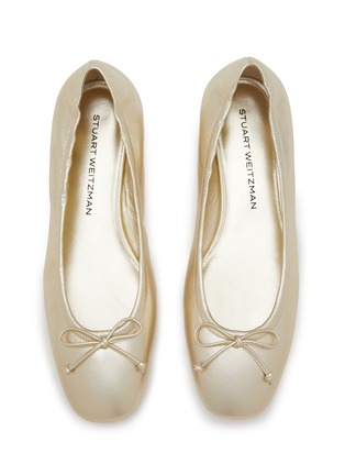 Detail View - Click To Enlarge - STUART WEITZMAN - Bria Leather Ballerina Flats