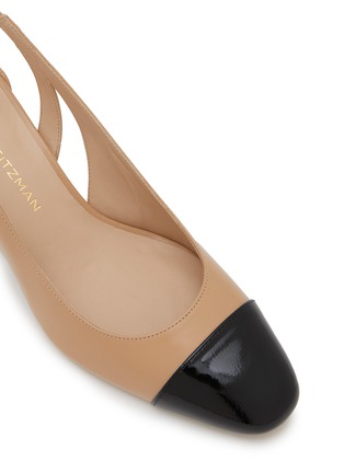 Detail View - Click To Enlarge - STUART WEITZMAN - Sleek 50 Leather Slingback Pumps