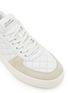 Detail View - Click To Enlarge - STUART WEITZMAN - Courtside Sleek Leather Sneakers