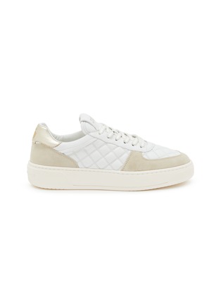 Main View - Click To Enlarge - STUART WEITZMAN - Courtside Sleek Leather Sneakers