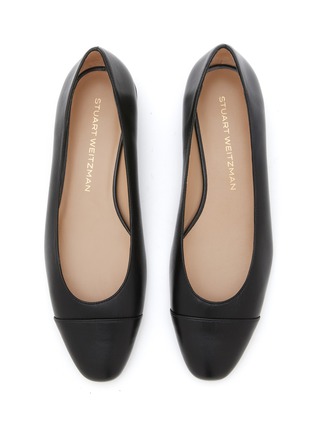 Detail View - Click To Enlarge - STUART WEITZMAN - Pearl Leather Ballerina Flats