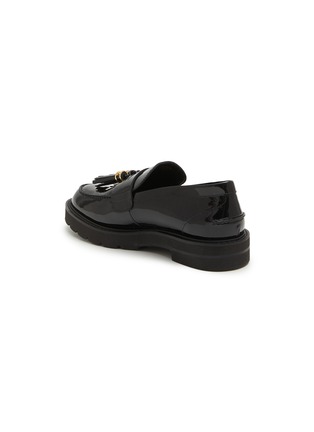  - STUART WEITZMAN - Parker Lift Tassel Patent Leather Loafers