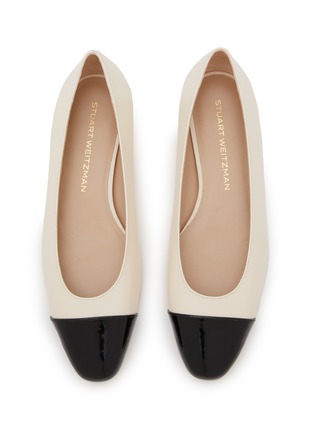 Detail View - Click To Enlarge - STUART WEITZMAN - Pearl Leather Ballerina Flats