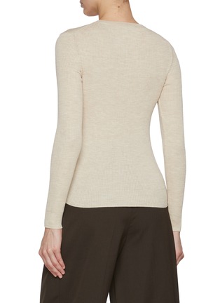 Back View - Click To Enlarge - NACKIYÉ - Crewneck Rib Knit Top