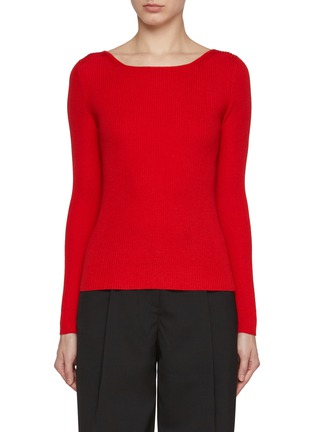 Main View - Click To Enlarge - NACKIYÉ - Dancer Rib Knit Top