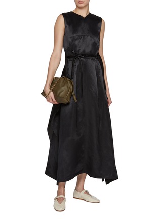 Figure View - Click To Enlarge - NACKIYÉ - Into My Arms Drawstring Maxi Dress