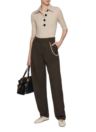 Figure View - Click To Enlarge - NACKIYÉ - Aga Pleated Pants