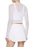 Back View - Click To Enlarge - BEYOND YOGA - Show Off Mesh Cropped Top