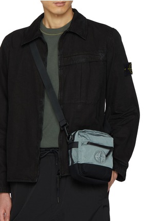 Figure View - Click To Enlarge - STONE ISLAND BAGS - Logo Patch Crossbody Bag